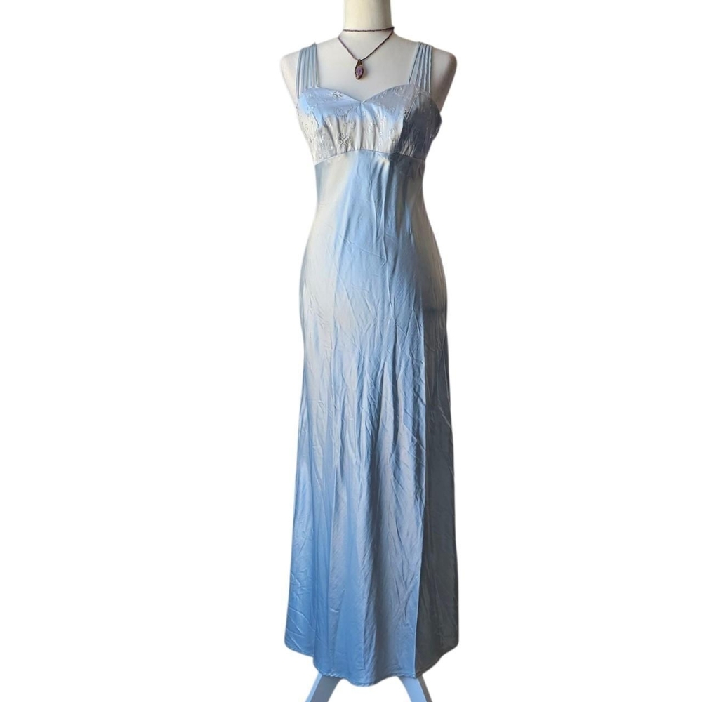 All that Jazz 90s Y2K Light Blue Formal Prom Dress